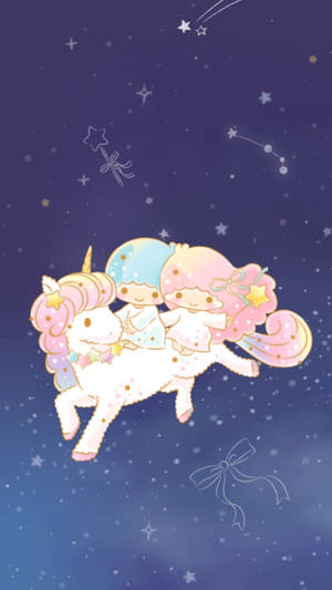 Riding Little Twin Stars Wallpaper