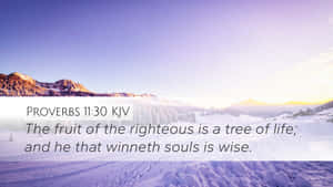 Righteous Is A Tree Of Life Verse Wallpaper