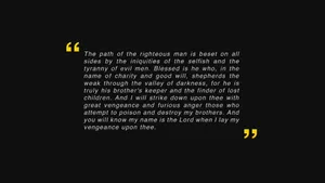 Righteous Man Is Beset On All Side Wallpaper