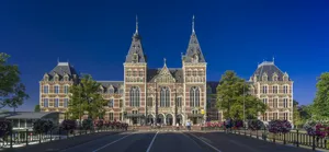 Rijksmuseum With Deep Blue Sky Wallpaper