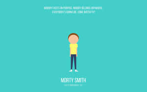 Rikard Sanchez On An Adventure With Morty Smith Wallpaper