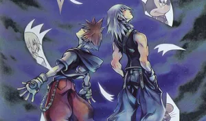 Riku Standing Confidently In The Colorful World Of Kingdom Hearts Wallpaper