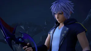 Riku Standing Strong In The Realm Of Kingdom Hearts Wallpaper