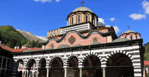 Rila Monastery Architecture Widescreen Desktop Wallpaper