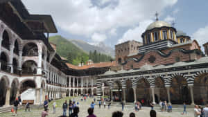 Rila Monastery Exterior Desktop Wallpaper