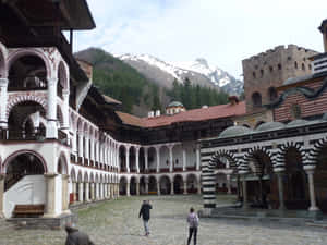 Rila Monastery Exterior Wallpaper