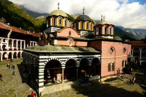 Rila Monastery From Outside Wallpaper