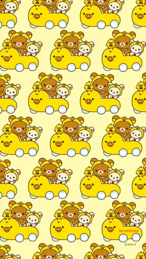 Rilakkuma Kiiroitori Duck Wallpaper