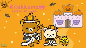 Rilakkuma Pumpkin Halloween Wallpaper
