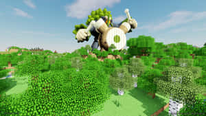 Rillaboom On Minecraft Wallpaper