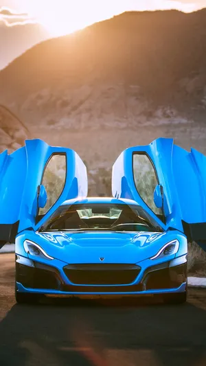 Rimac C_two Electric Hypercar Wallpaper