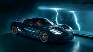 Rimac Electric Hypercar In Motion Wallpaper
