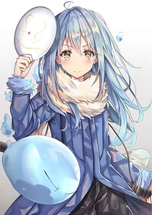 Rimuru Pfp With Mask And Slime Wallpaper