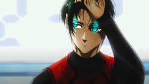 Rin Itoshi Intense Blue Eyes Wallpaper