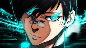 Rin Itoshi Intense Gaze Wallpaper