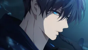 Rin Itoshi Intense Gaze Wallpaper