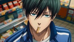 Rin Itoshi Intense Gaze Wallpaper