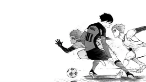 Rin Itoshi Soccer Action Wallpaper