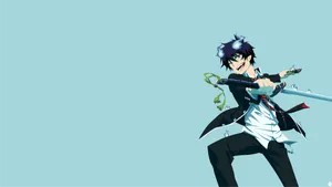 Rin Okumura In Blue Exorcist Wallpaper