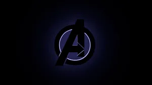 Ring Light Avengers Logo Wallpaper