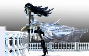 Rinoa Heartilly Mystical Dress Wallpaper