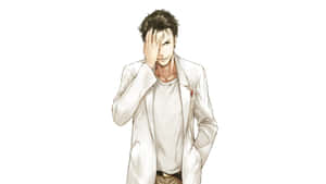 Rintaro Okabe In A Pensive Moment Wallpaper