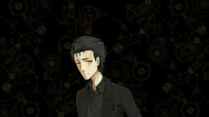 Rintaro Okabe In A Thoughtful Pose Wallpaper