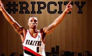 Rip City Basketball Player Gesture Wallpaper