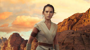 Rise Of Skywalker Rey At Terrains Wallpaper