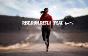 Rise Run Rest Repeat Wallpaper