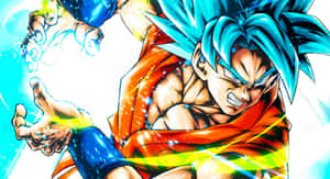 Rise Up Like The Legendary Saiyan And Fight For Justice! Wallpaper