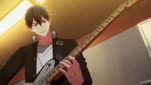 Ritsuka Uenoyama, Striking A Guitar Chord Wallpaper