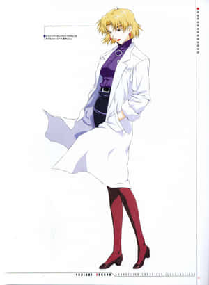 Ritsuko Akagi, A Vital Figure In The World Of Neon Genesis Evangelion Wallpaper