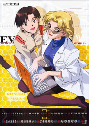 Ritsuko Akagi From Neon Genesis Evangelion Wallpaper