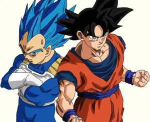 Rivals Unite - Goku And Vegeta In Their Super Saiyan Forms Wallpaper
