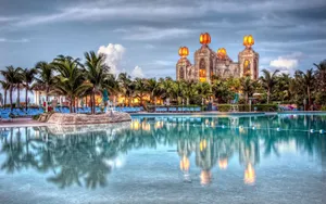 River And Trees Atlantis Bahamas Wallpaper