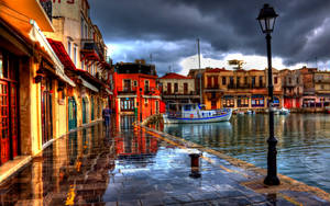 River Bank In Crete, Greece Wallpaper