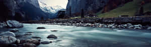River Flowing Ultra Hd Dual Monitor - Wallpaper Wallpaper