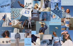 Riveting Aesthetics Collage Laptop Background Wallpaper