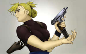 Riza Hawkeye From Fullmetal Alchemist Series Wallpaper