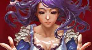 Rize Kamishiro Stands Resolute With Swords Drawn Wallpaper