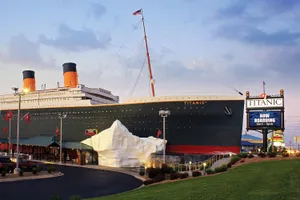 Rms Titanic Museum Under Blue Sky Wallpaper