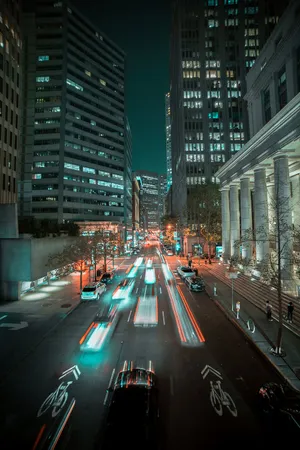 Road In City Iphone Whatsapp Wallpaper