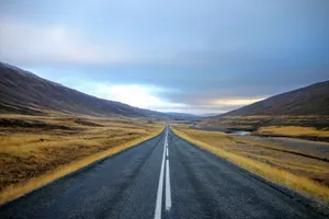 Road In Landscape Wallpaper