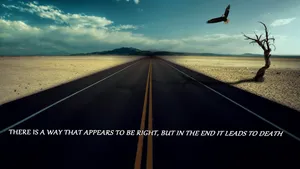 Road Proper Life Quote Wallpaper