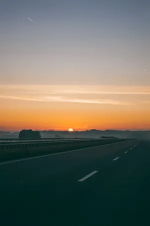 Road With Sky View Wallpaper