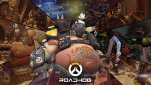 Roadhog In Action On Overwatch Wallpaper Wallpaper