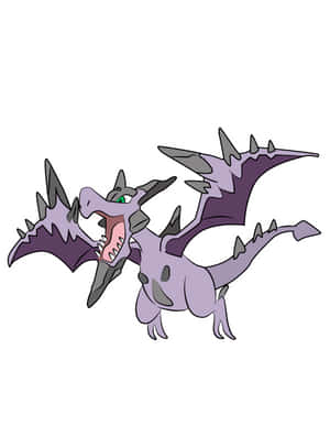 Roaring Mega Aerodactyl In Full Display Wallpaper
