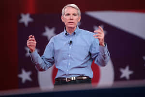 Rob Portman Standing Doing Speech Wallpaper