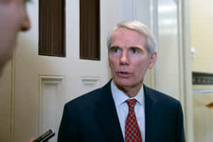 Rob Portman Talking In Interview Wallpaper